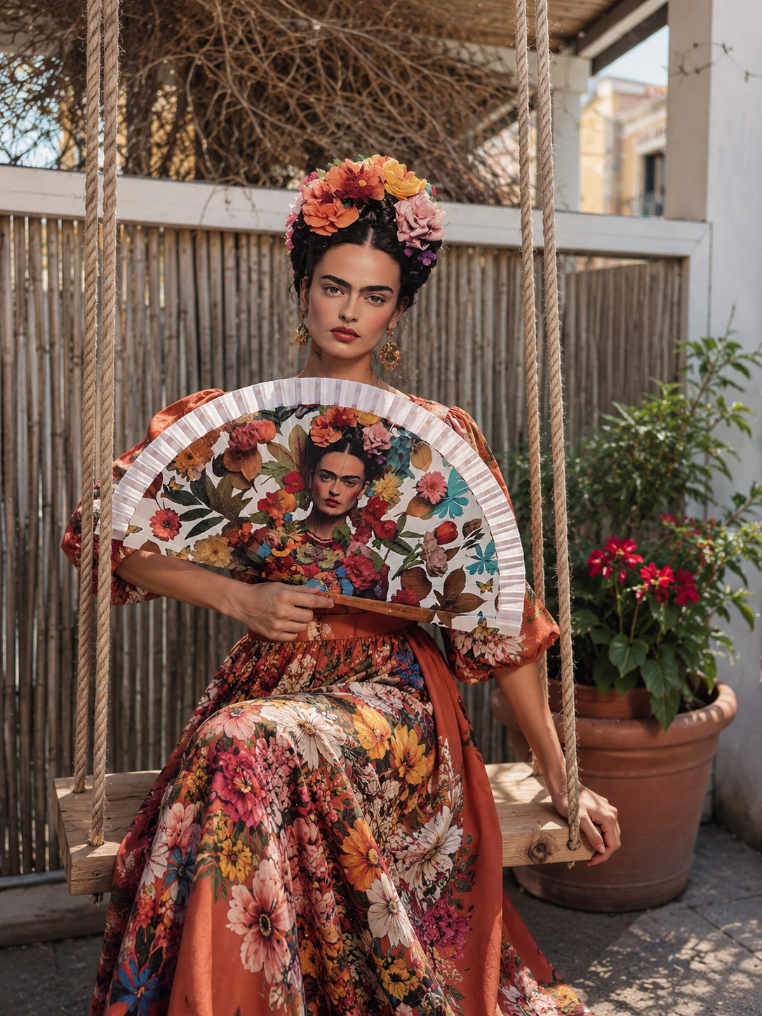 Ventaglio Frida flower
